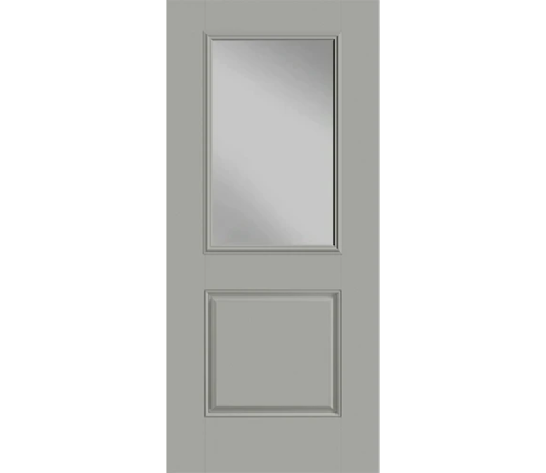 Wilkes-Barre Half Light 1 Panel Fiberglass Entry Door